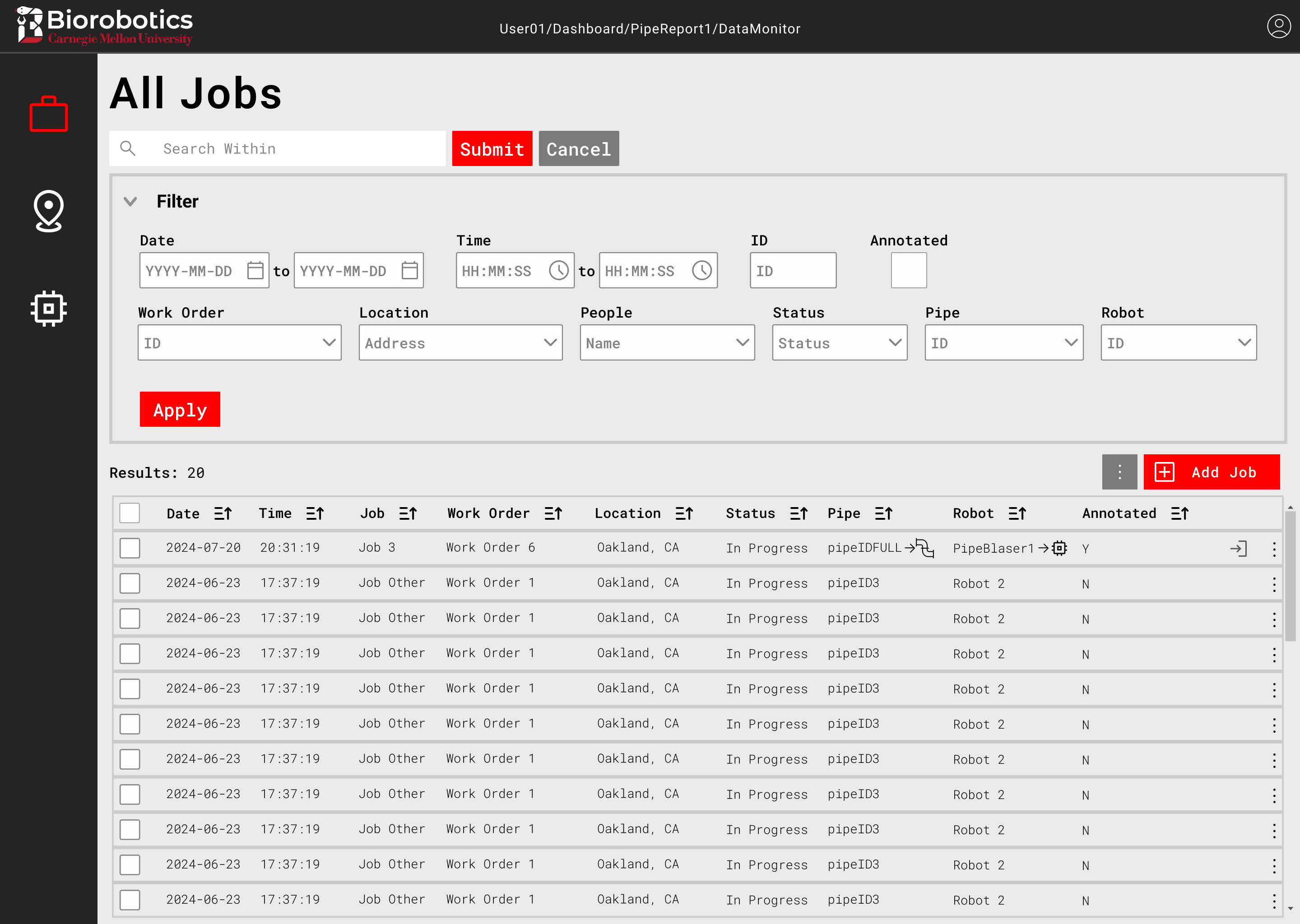 Jobs Page